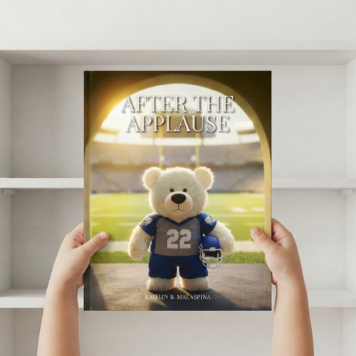 Bennett the football bear storybook cover, free printable picture book about sportsmanship and humility