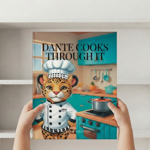 Chef Dante the Jaguar storybook cover, free printable picture book about managing big feelings