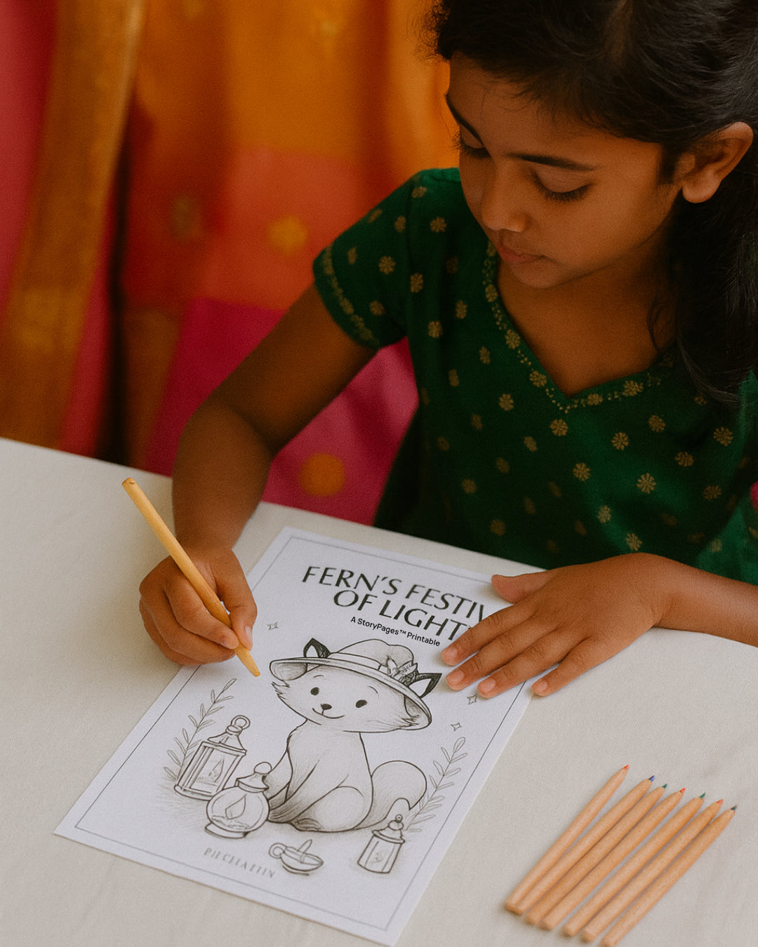 Fern’s Festival of Light StoryPages™ Printable Social Emotional Learning Workbook