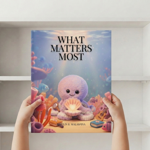Octavia the octopus storybook cover, free printable picture book about knowing what comes first