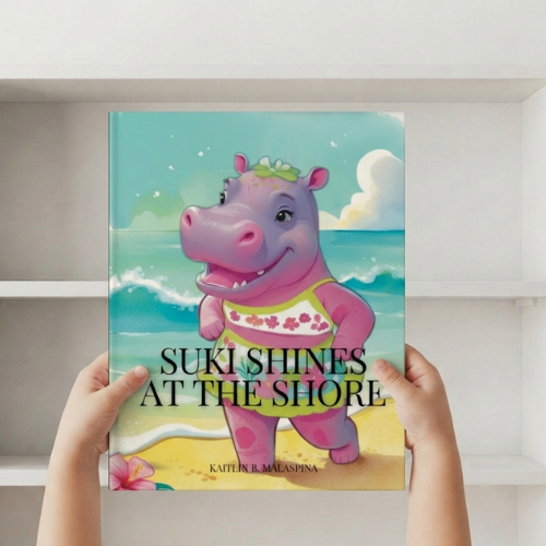 Suki the Hippo storybook cover, free printable picture book about confidence and joy
