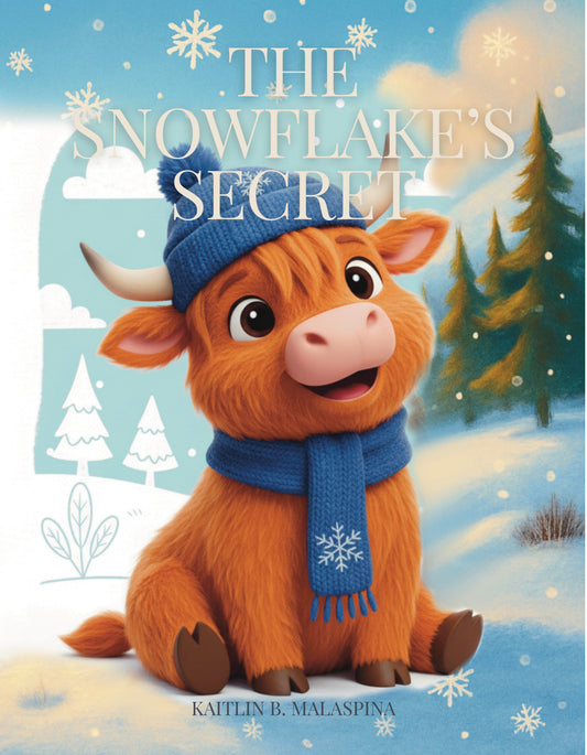 Calum the Highland cow storybook cover, free printable picture book about staying calm