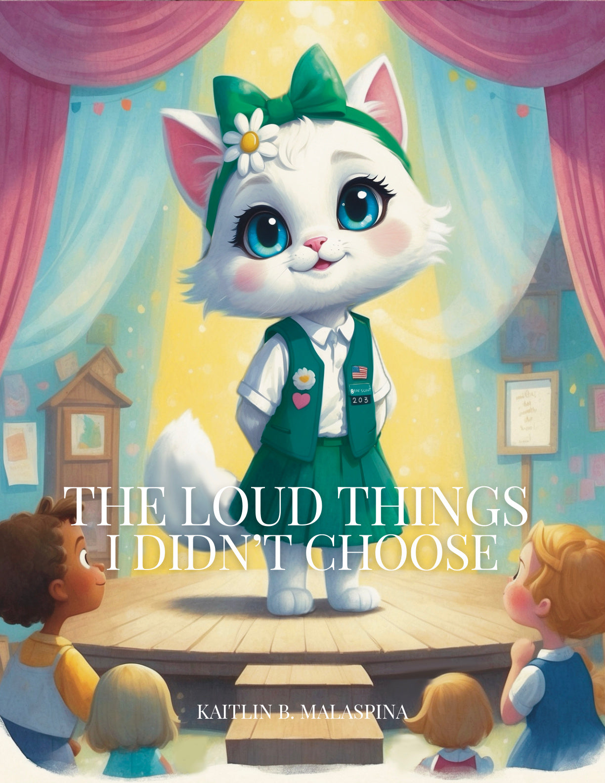Daisy the Cat storybook cover, free printable picture book about being true to yourself