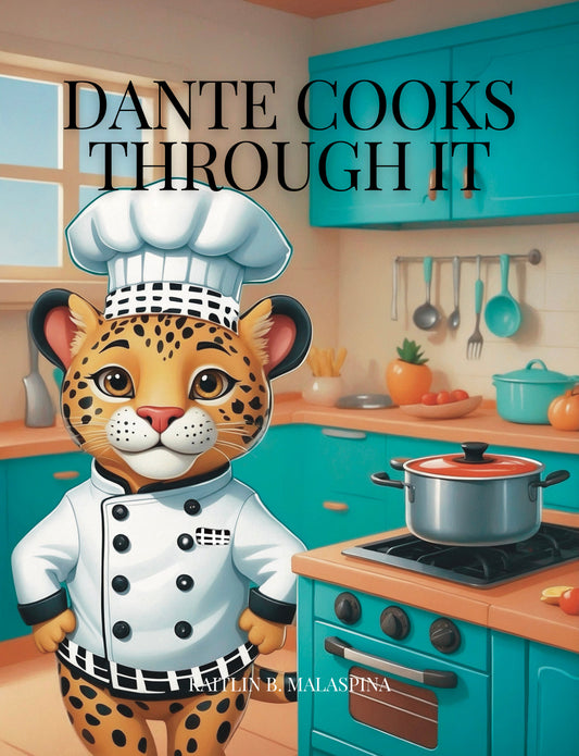 Chef Dante the Jaguar storybook cover, free printable picture book about managing big feelings