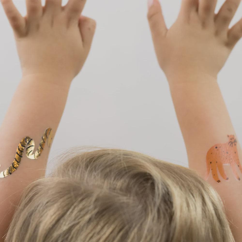 Into the Wild animal tattoos for jungle party favors