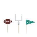 Football Cupcake Toppers: Tailgate Party Decorations, Set of 12