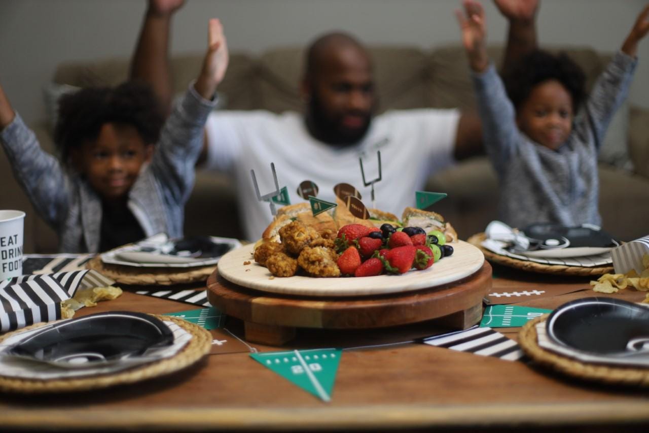 Football Helmet Appetizer Plates