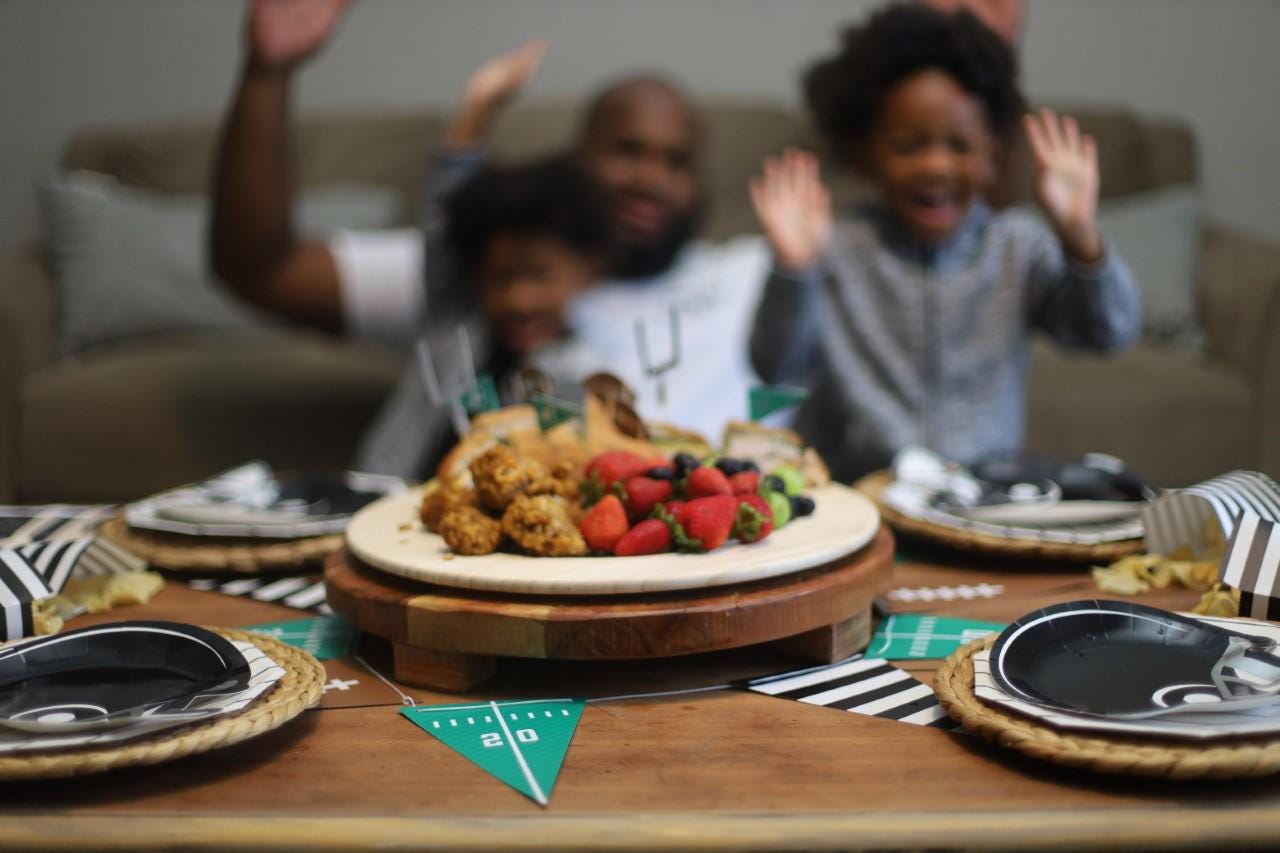 Football Helmet Appetizer Plates