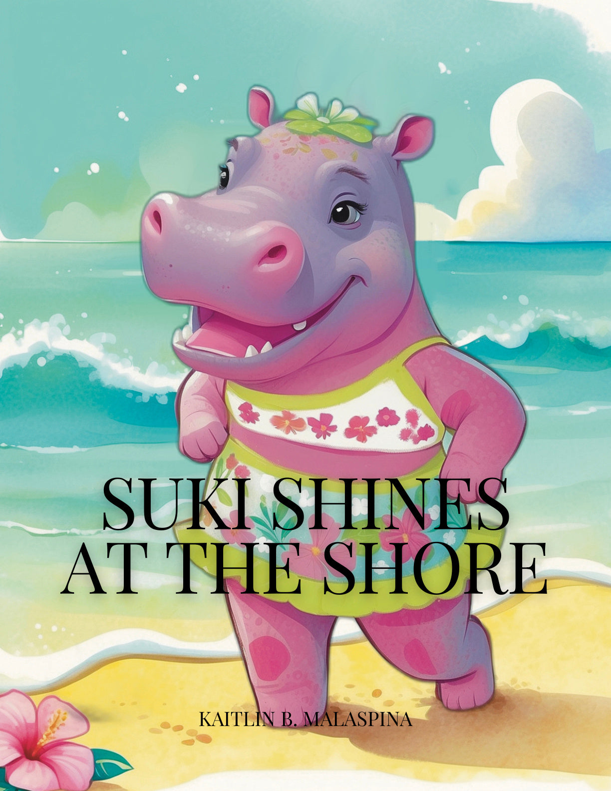 Suki the Hippo storybook cover, free printable picture book about confidence and joy