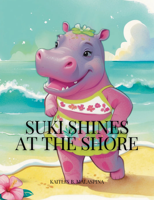Suki the Hippo storybook cover, free printable picture book about confidence and joy